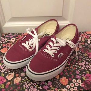 NWOT Maroon classic Vans